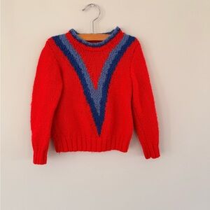 Red and Blue Women's Sweater
